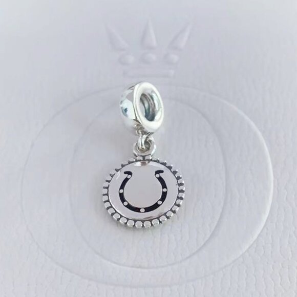 Pandora Sterling Silver NFL Football Indianapolis Colts Dangle Charm - Picture 1 of 4
